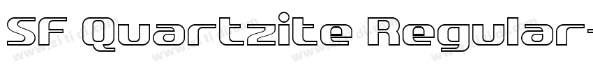 SF Quartzite Regular字体转换